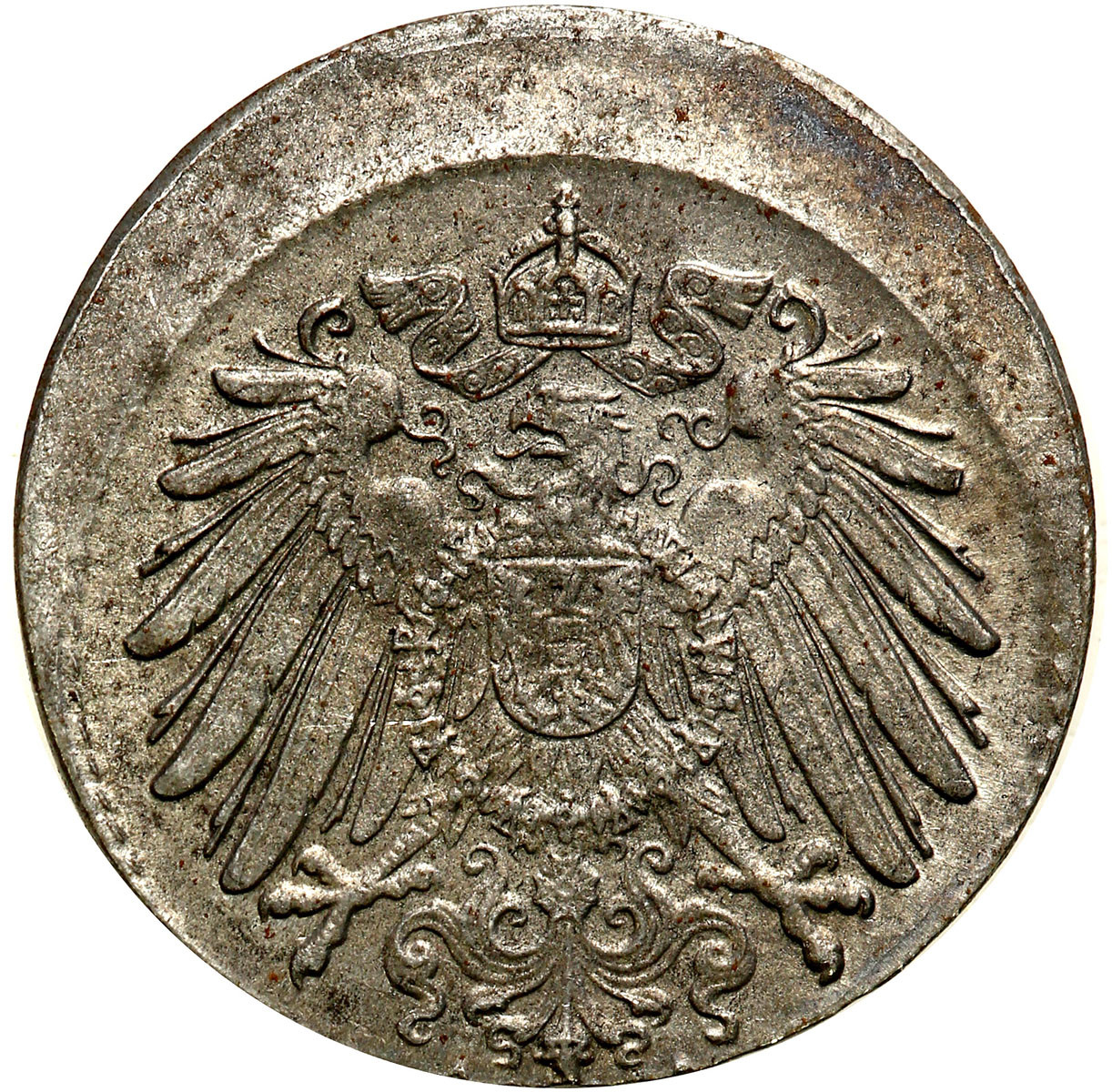 Niemcy. 5 fenigów 1921 – przesunięty stempel - DESTRUKT